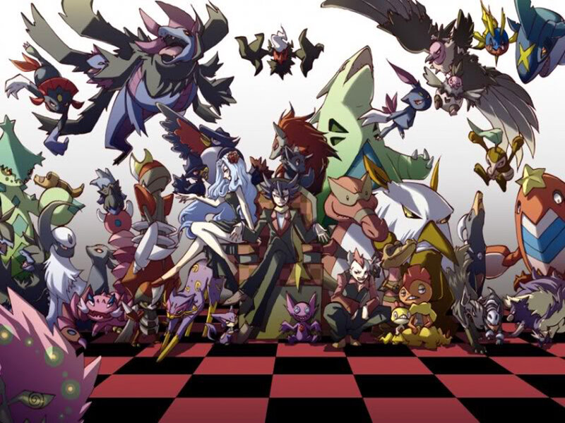Group of Pokémon Characters — Black
