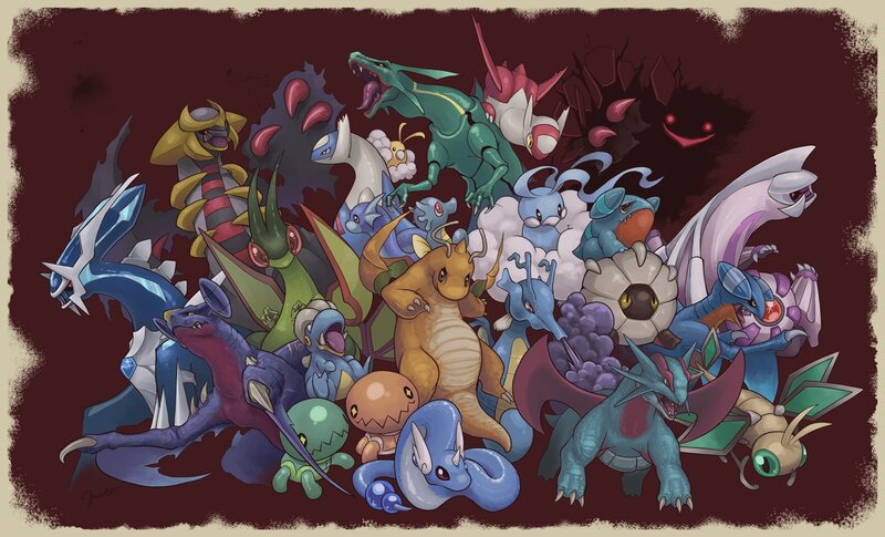 Group of Pokémon Characters — Brown