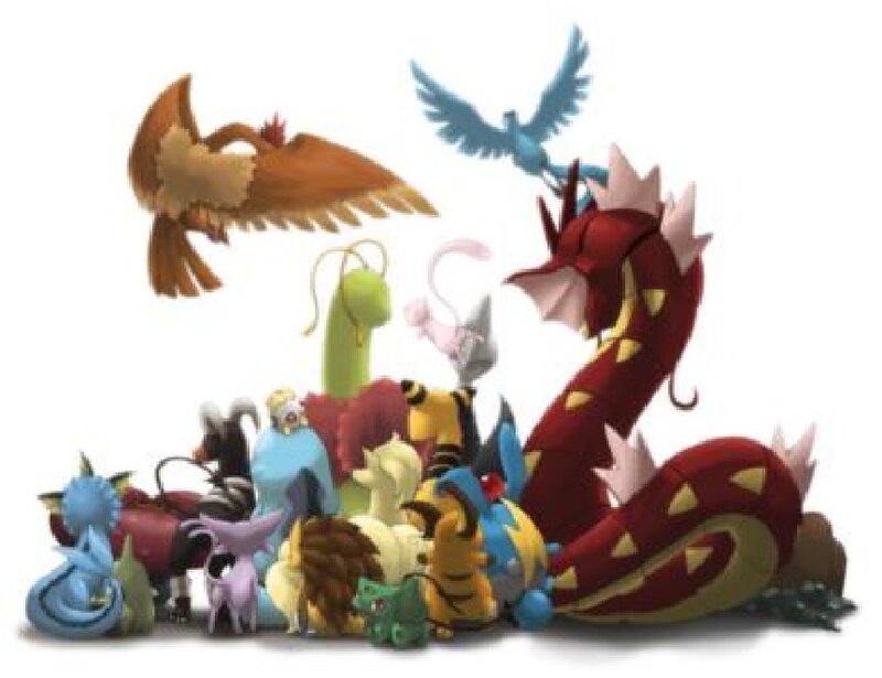 Group of Pokémon Characters — Red