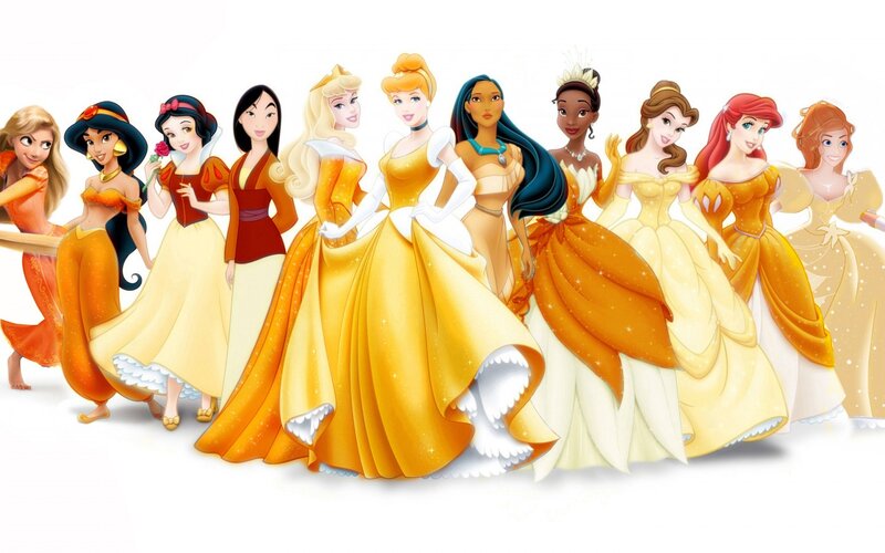 Group of Princesses — Yellow