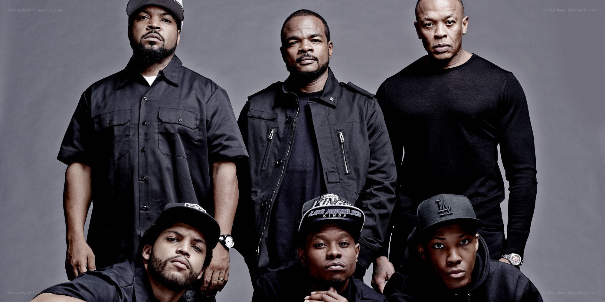 Group of rappers posing together