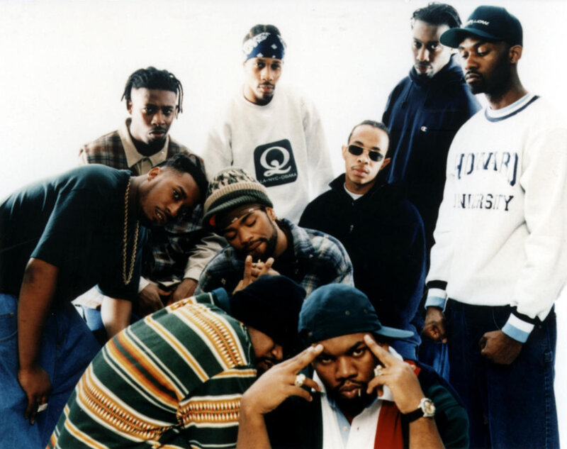 Group of rappers posing together