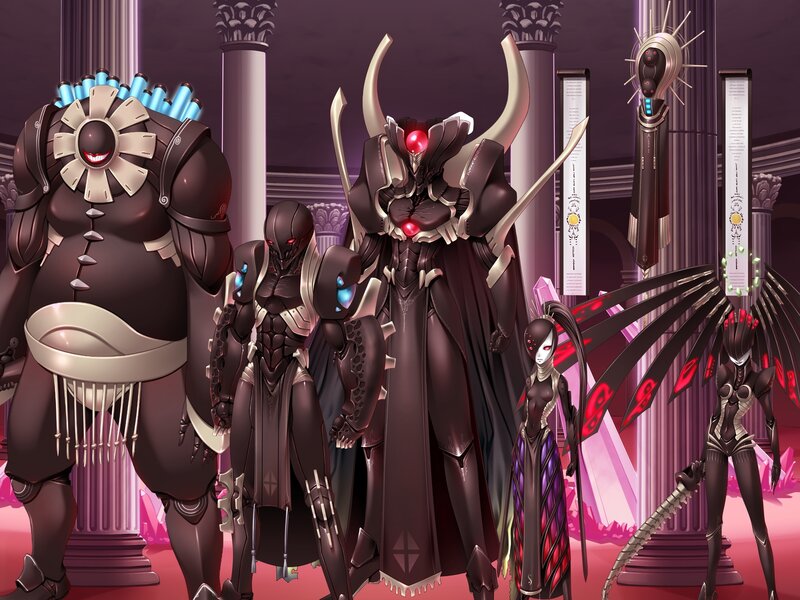 Group of Robotic Figures