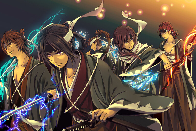 Group of Samurai Warriors — Black