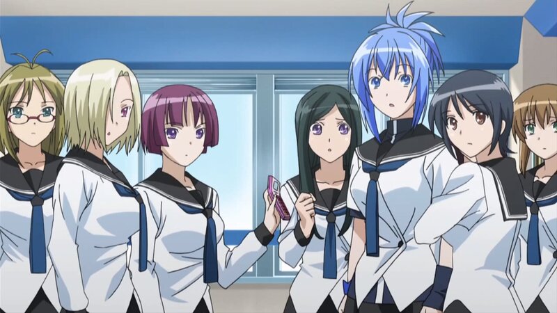 Group of Schoolgirls — White, Neutral