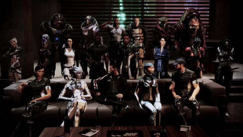 Group of Sci-fi Characters — Black