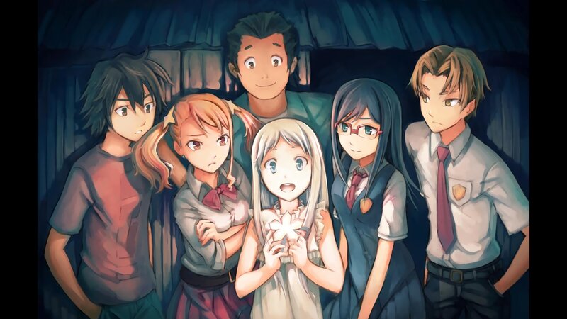 Group of Six Anime Characters — Blue, Dramatic