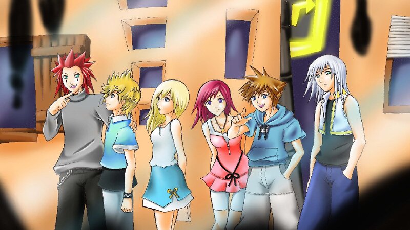 Group of Six Anime Characters — Orange