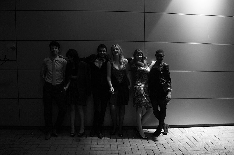 Group of Six People — Black