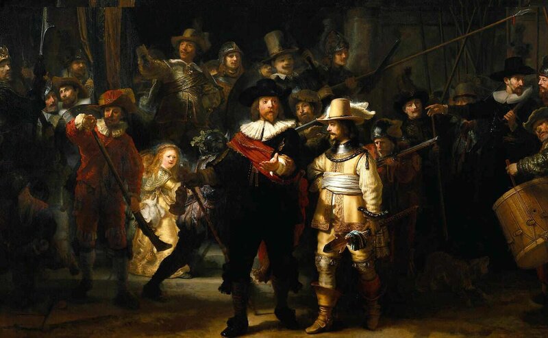 Group of Soldiers and a Woman — Black