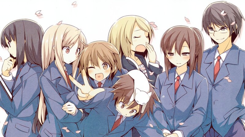 Group of Students in Uniform — Blue
