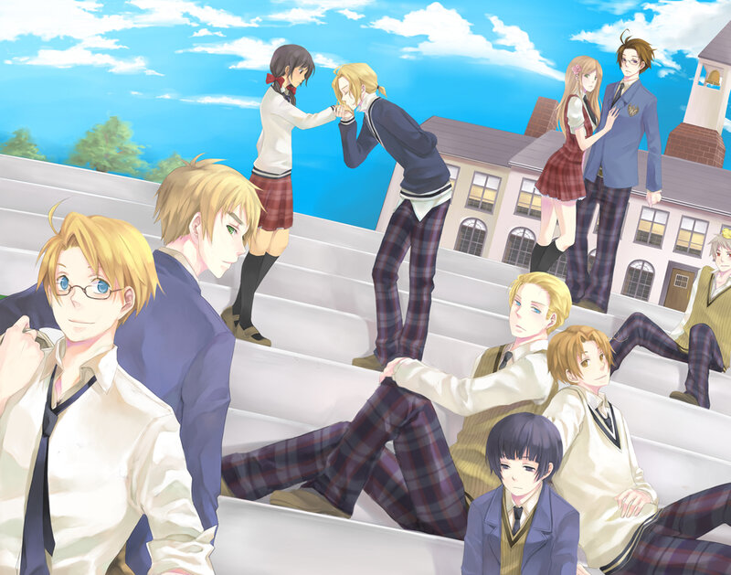 Group of Students on Steps