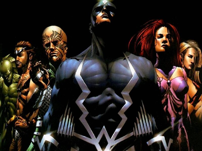 Group of Superheroes — Black, Dramatic