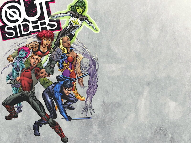 Group of Superheroes — Gray