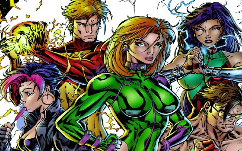 Group of Superheroes — Green