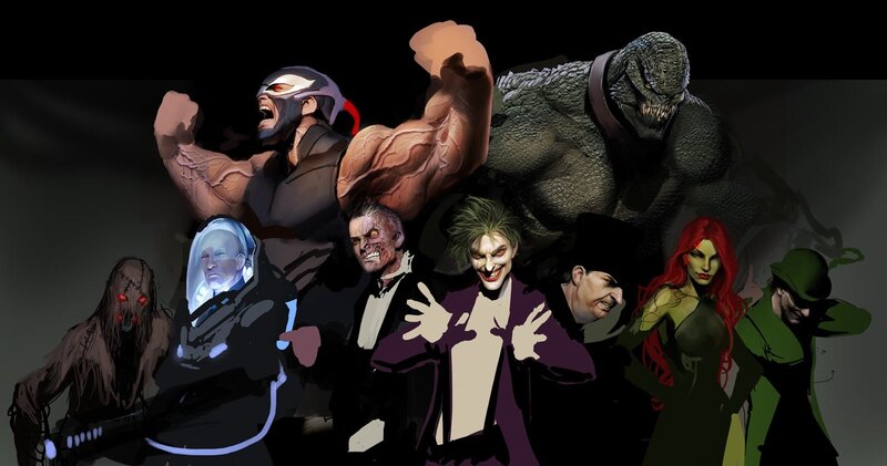 Group of Supervillains — Black, Dramatic