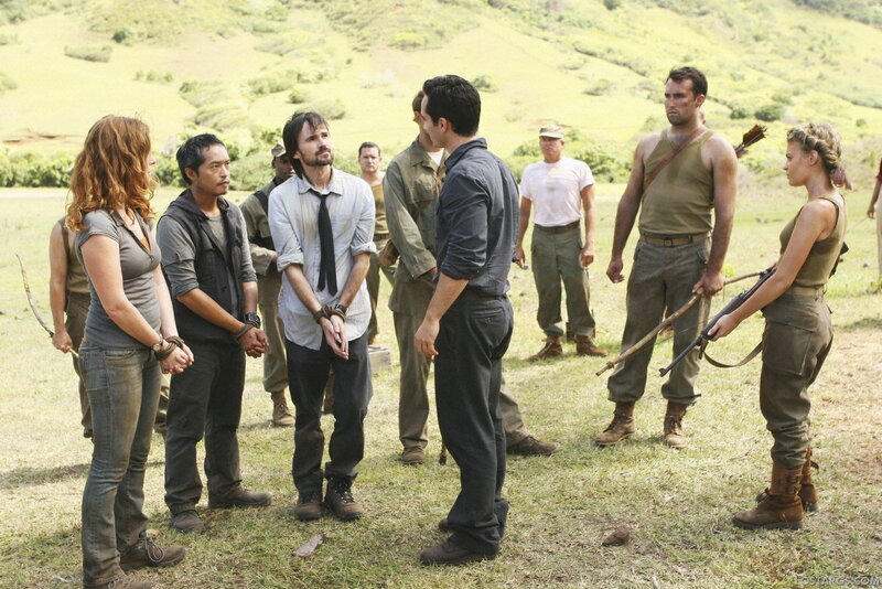 Group of survivors in a field