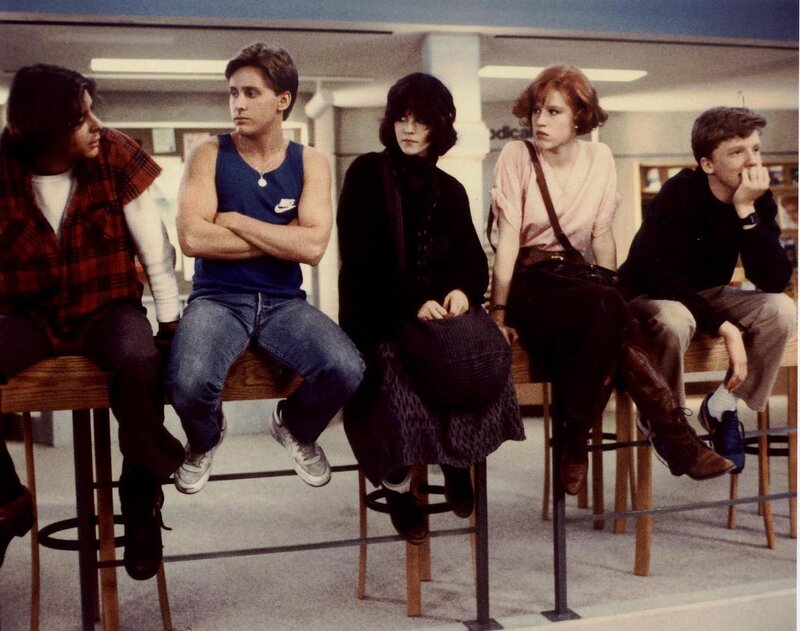 Group of teenagers in a school setting