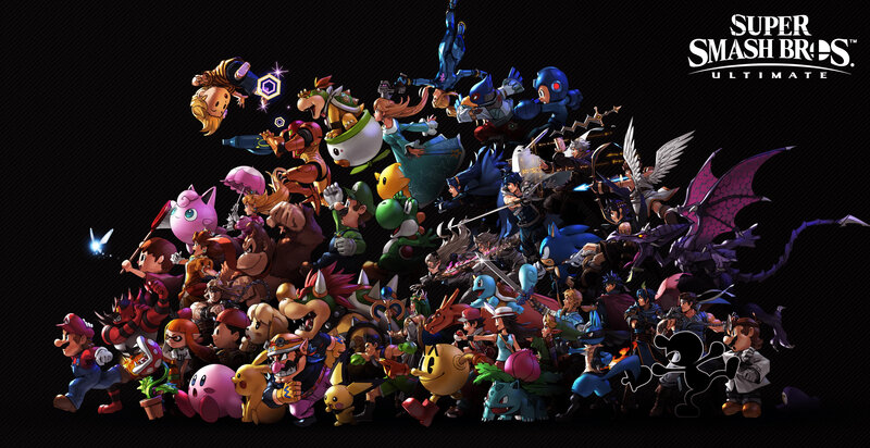 Group of Video Game Characters — Black, Dramatic