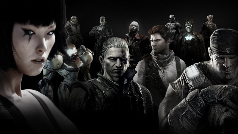 Group of Video Game Characters — Black