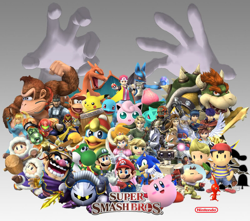 Group of Video Game Characters — Gray, Playful