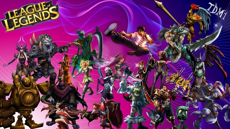 Group of Video Game Characters — Purple, Dramatic, Digital Art, Fantasy Creatures, Weapons