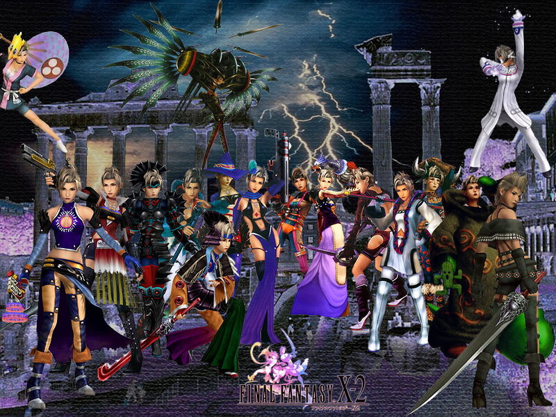 Group of Video Game Characters — Purple, Dramatic