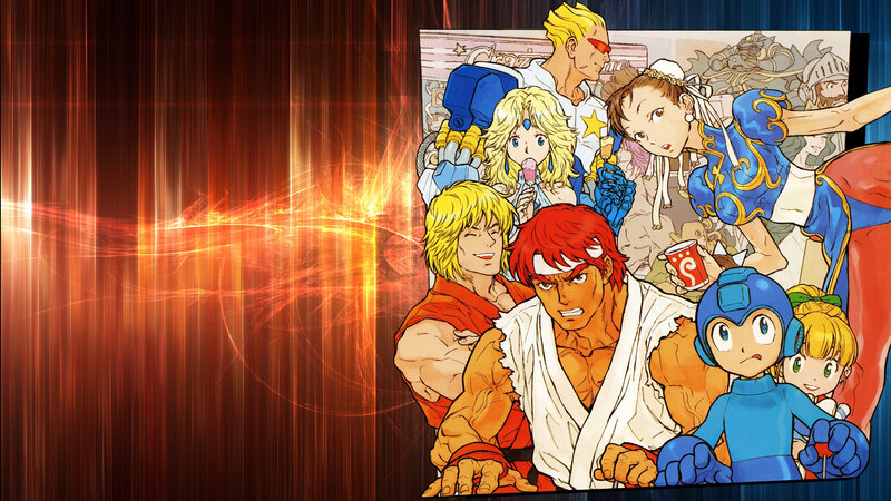 Group of Video Game Characters — Red, Dramatic, Manga