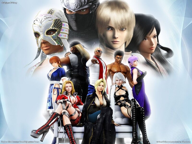 Group of Video Game Characters — White, Dramatic, 3d Render
