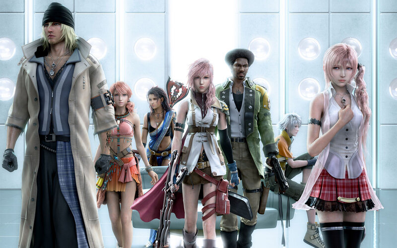 Group of Video Game Characters — White, Serious