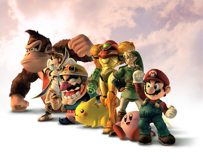 Group of Video Game Characters — Yellow, Heroic, 3d Render
