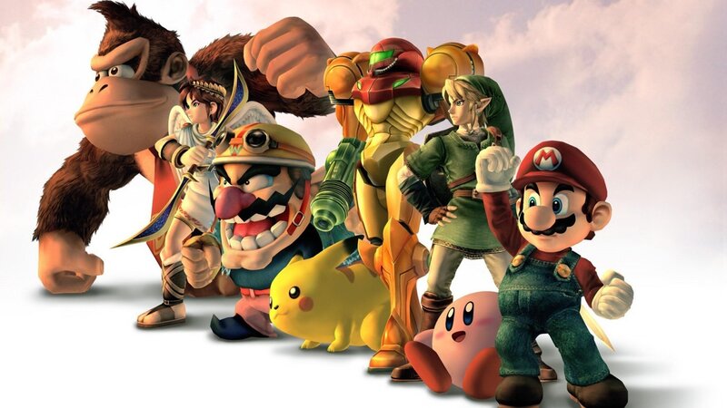 Group of Video Game Characters — Yellow, Heroic