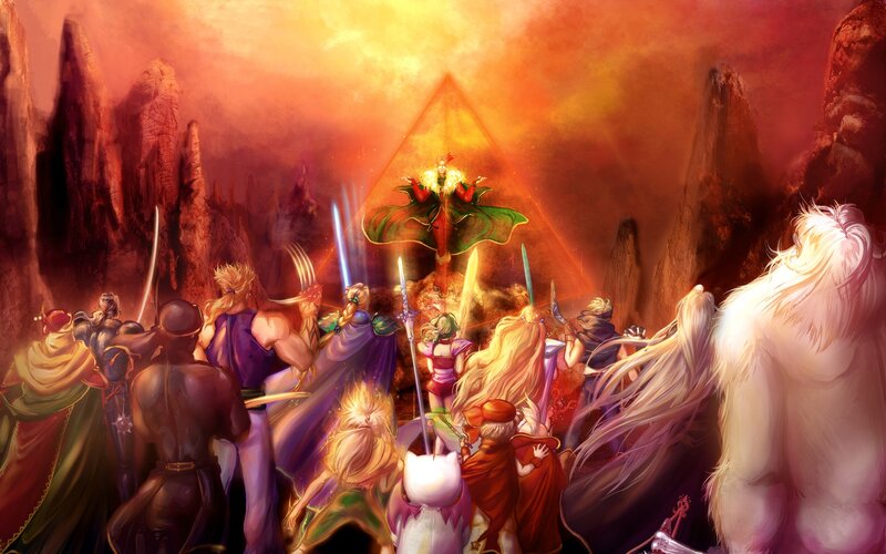 Group of Warriors Facing Villain