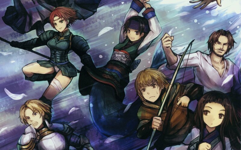 Group of Warriors in Action — Purple