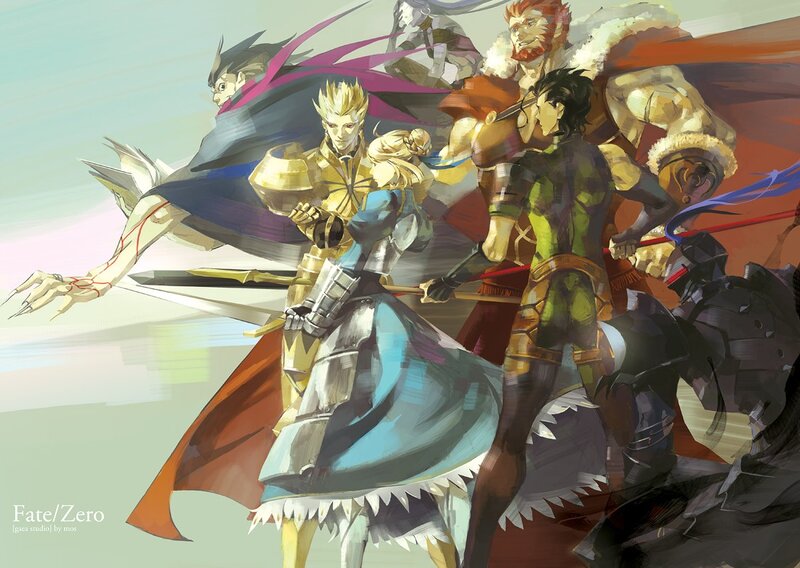 Group of Warriors in Battle — Blue, Dramatic, Anime, Fantasy Characters