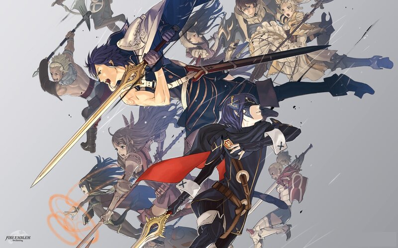 Group of Warriors in Battle — Gray
