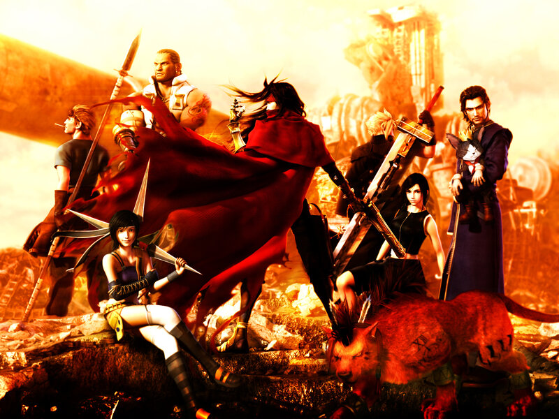 Group of Warriors in Ruins