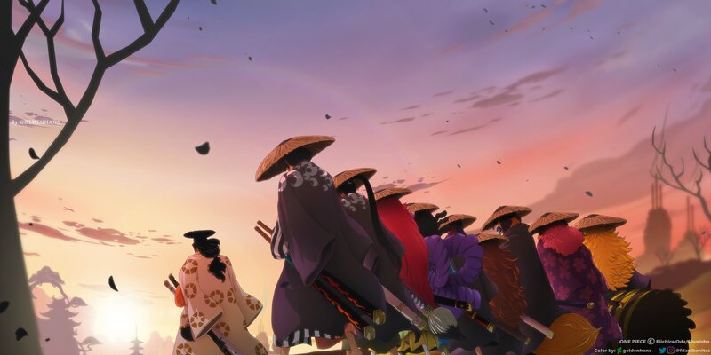 Group of Warriors Walking