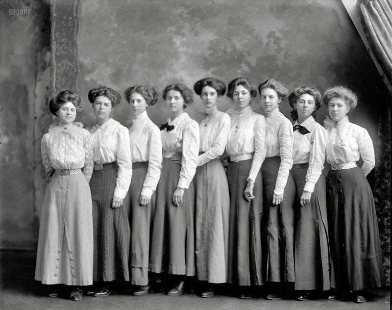 Group of women in studio portrait