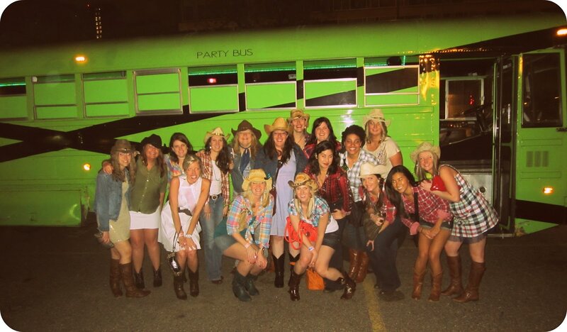 Group of Women on Bus