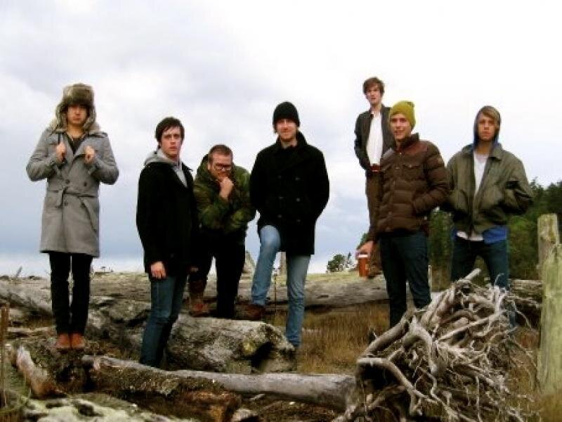 Group of young men outdoors