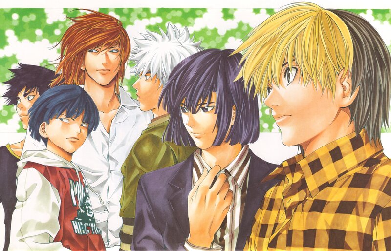 Group of Young Men — Yellow