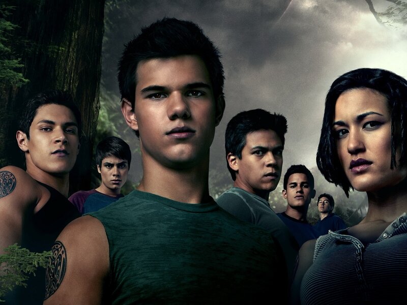 Group of Young People — Green, Dramatic