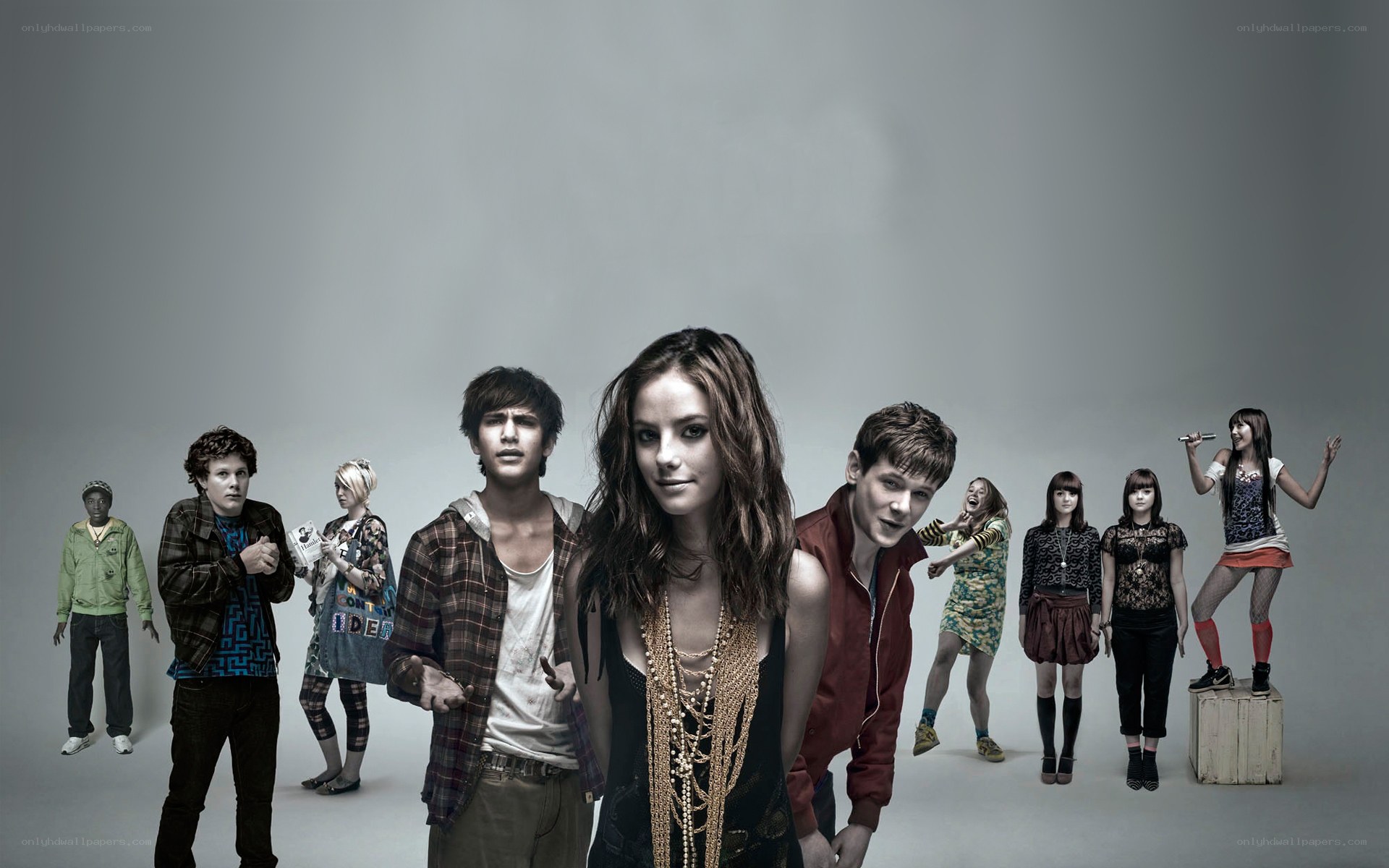 Group of young people posing