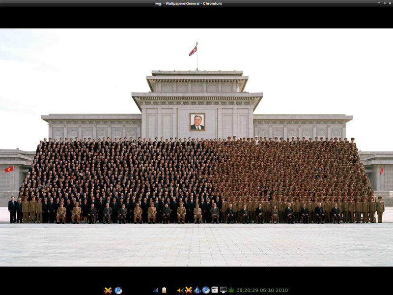 Group photo at Kim Il-sung Square