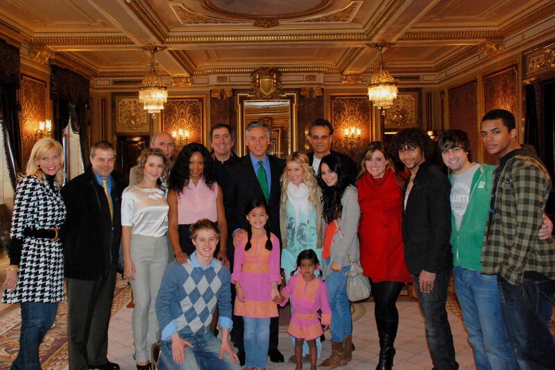 Group photo in ornate room