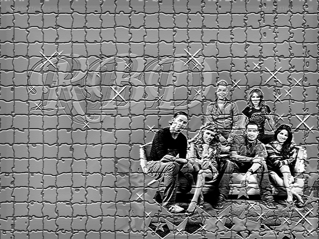 group photo with puzzle effect