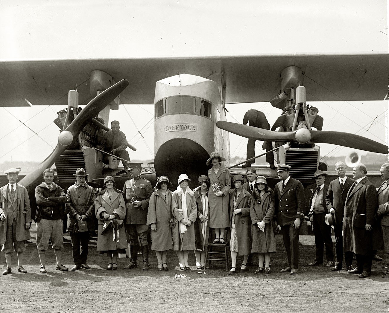 Group with Yorktown aircraft