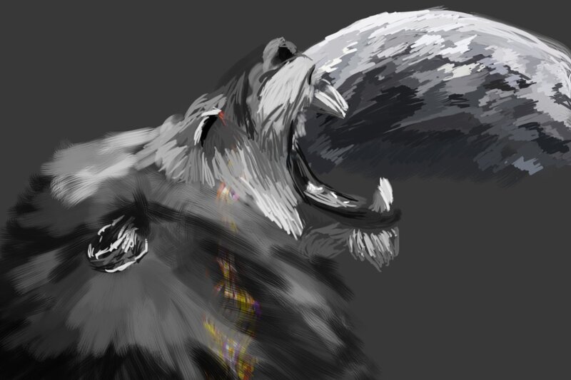 Growling Bear — Gray