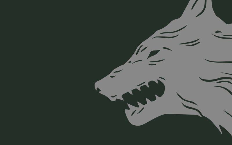 Growling Wolf Head